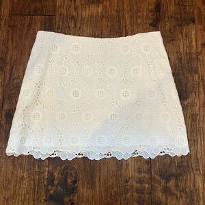 Lilly Pulitzer White Lace Skirt